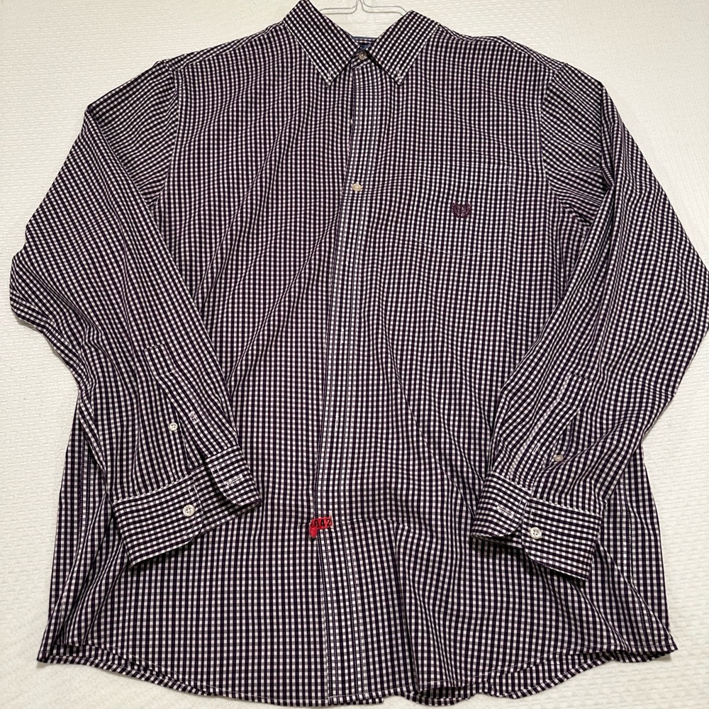 Chaps Plaid Button Down Mens